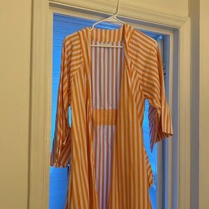 NWOT Lake Pajamas Kimono Robe in Melon